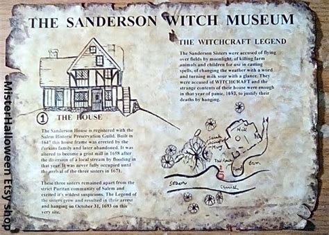 Sanderson witch musuem signn